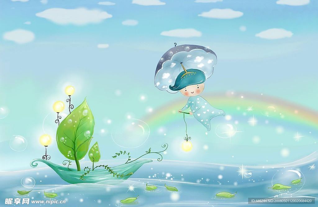 夏之爽《背景素材.儿童模板.夏天素材》6