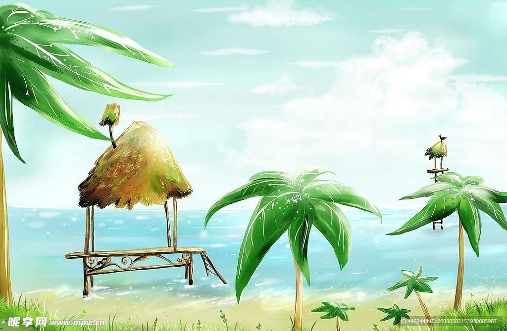 {夏之爽}《背景素材.儿童模板.夏天素材》9