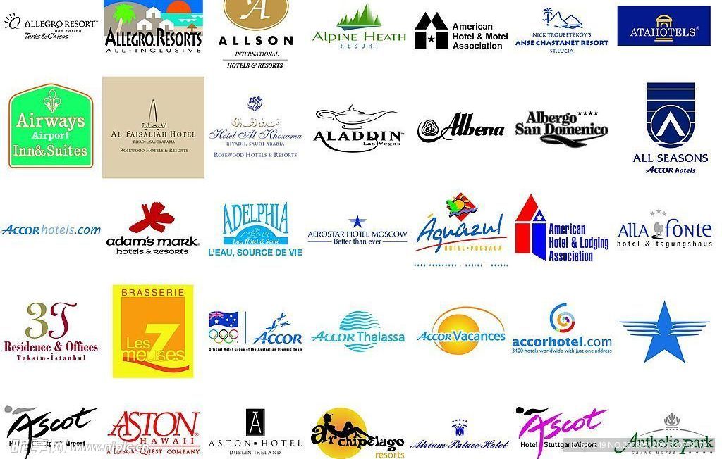 全球500个星级酒店标志