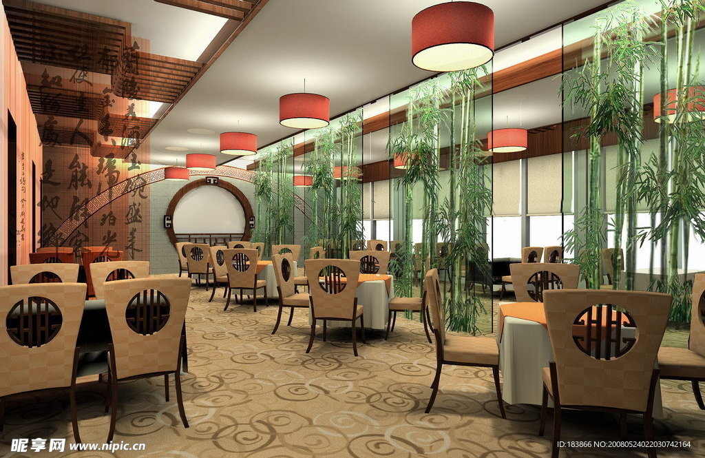 咖啡吧效果图3d模型有完整贴图