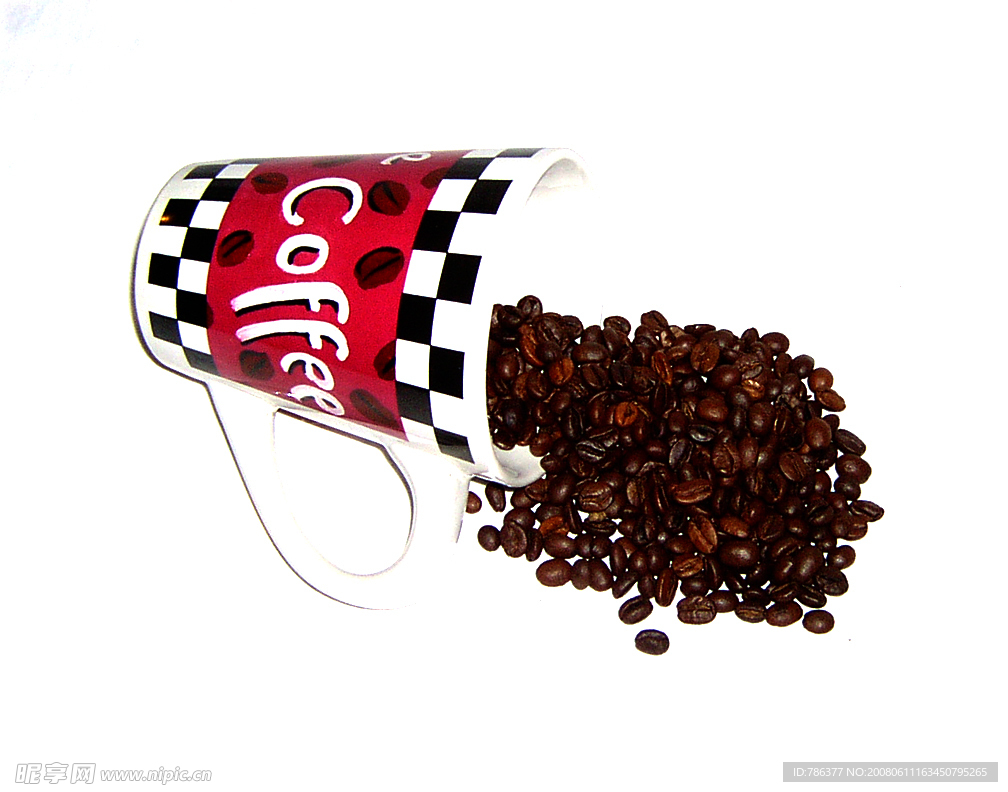 咖啡杯咖啡豆