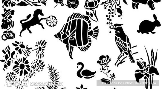 日本超精底纹背景花边矢量图