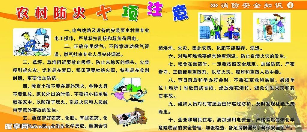 消防安全知识展板04