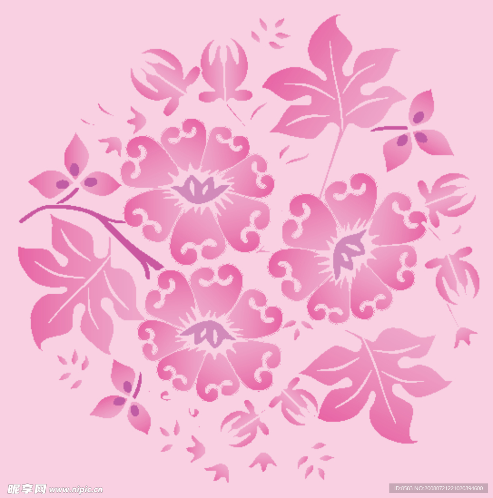 矢量实用花纹
