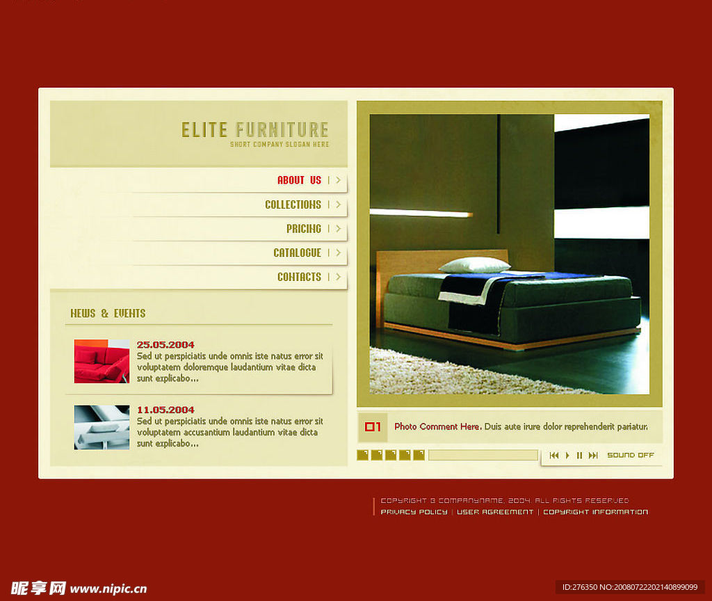 精品家具企业网站模板(全套版)