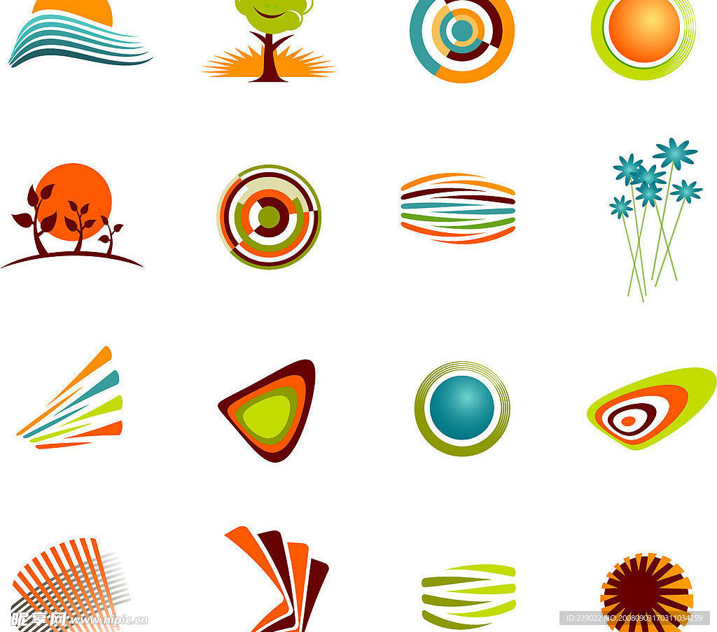 卡通简约图标矢量素材