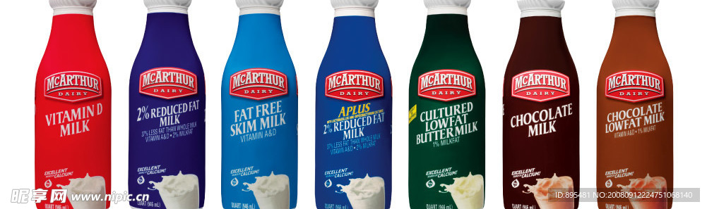 牛奶包装素材