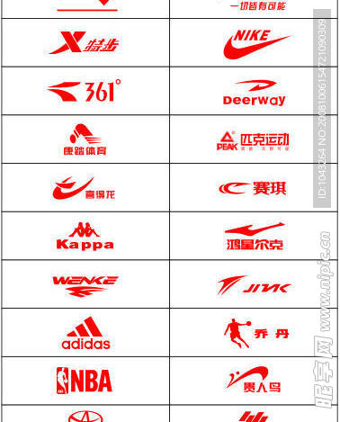 国内20个体育运动标志