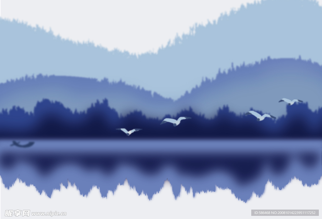 山水墨画