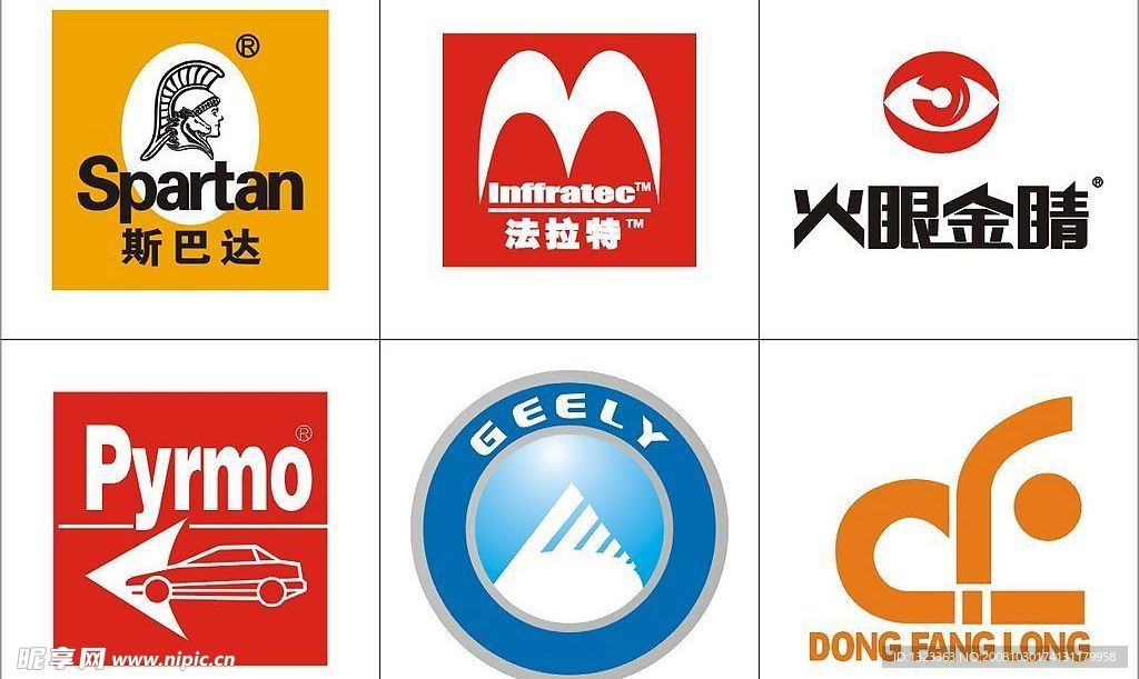 矢量汽车美容有关品牌标志