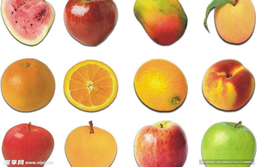 各种水果图标