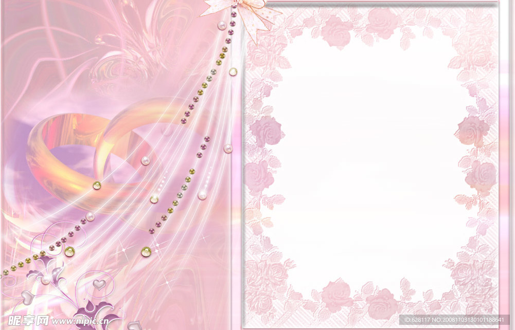 漂亮的婚礼相框