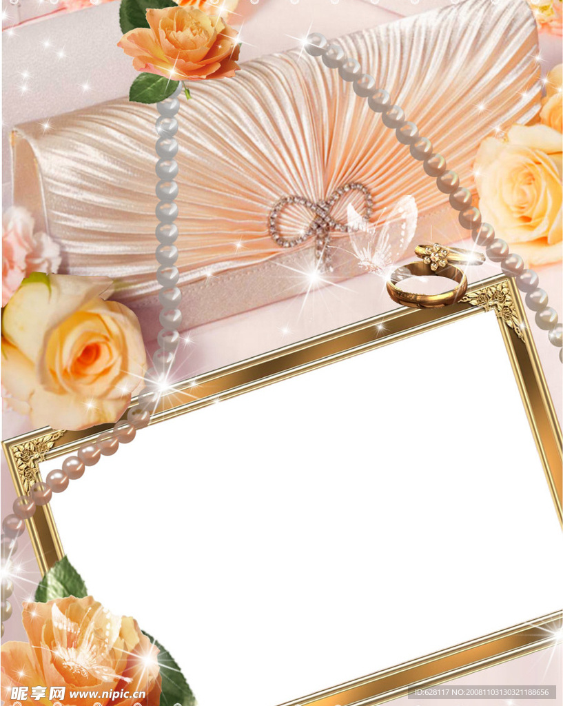 漂亮的婚礼相框