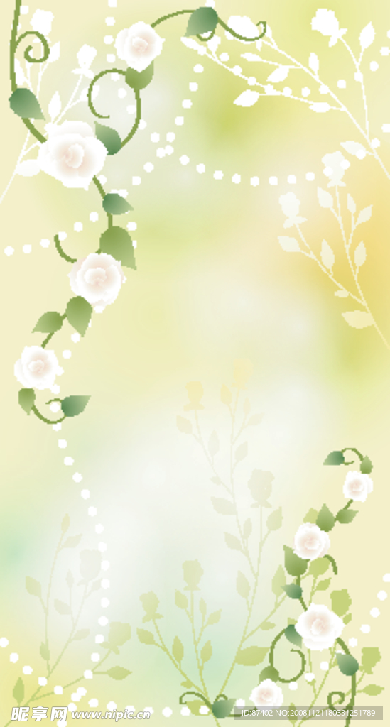 梦幻结婚背景矢量素材