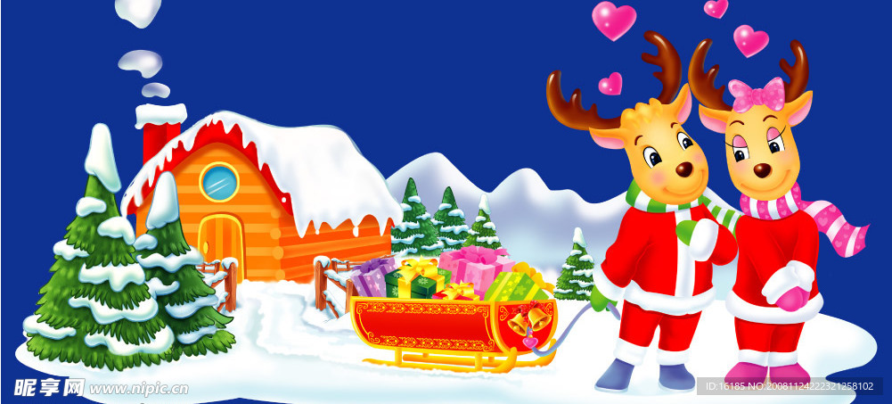 圣诞节宣传单素材