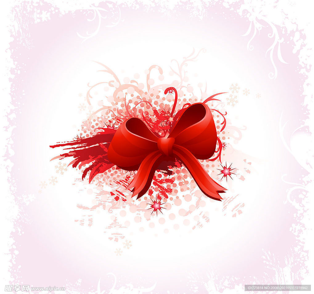 打结的丝带潮流花