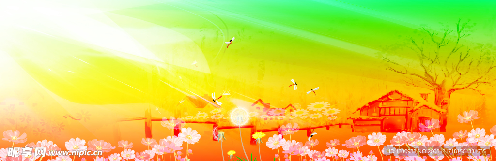 浪漫柔情背景底图