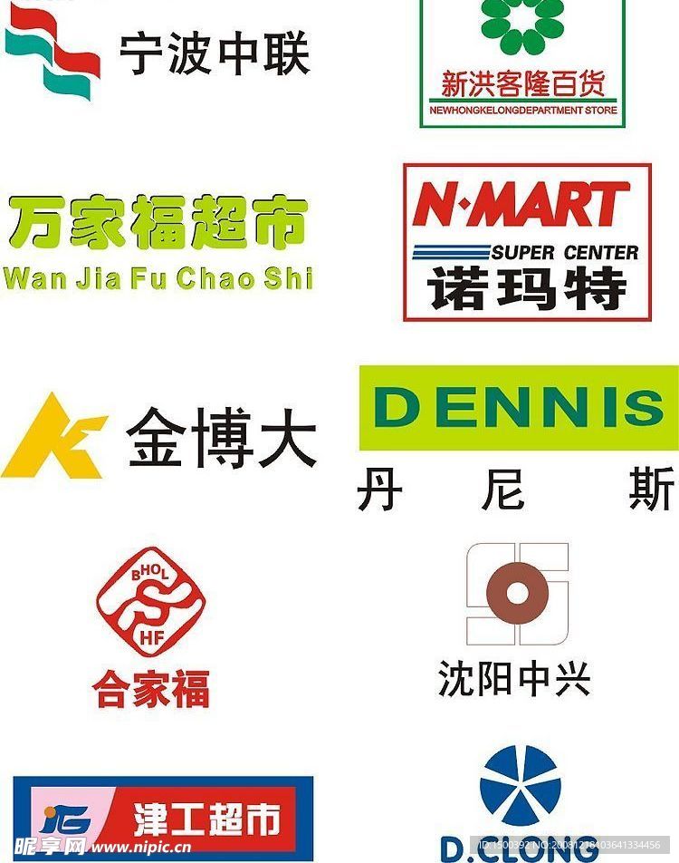 超市标志合集
