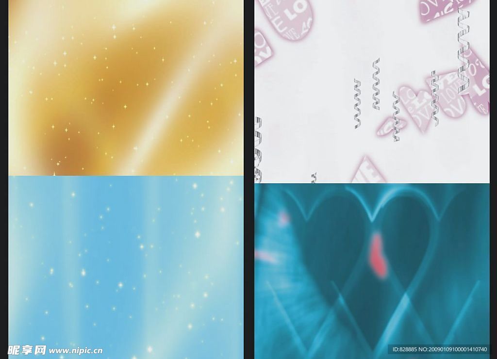 婚庆生日背景系列　视频素材