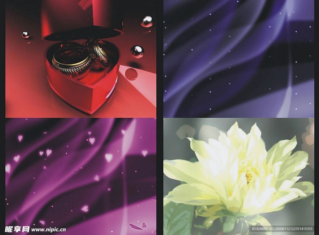 婚庆生日背景系列视频素材