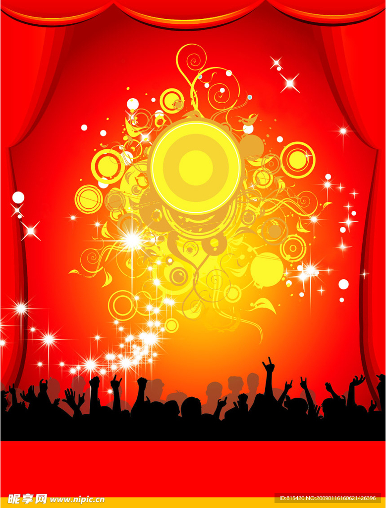 新年单页海报背景模板