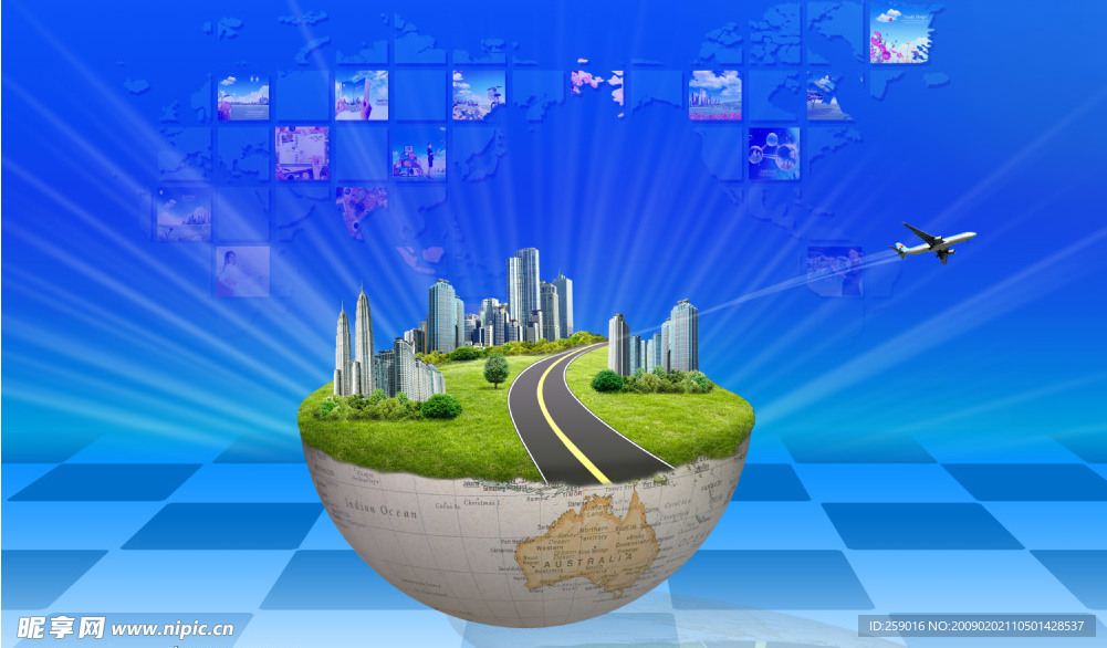 科技 商务 展板 海报