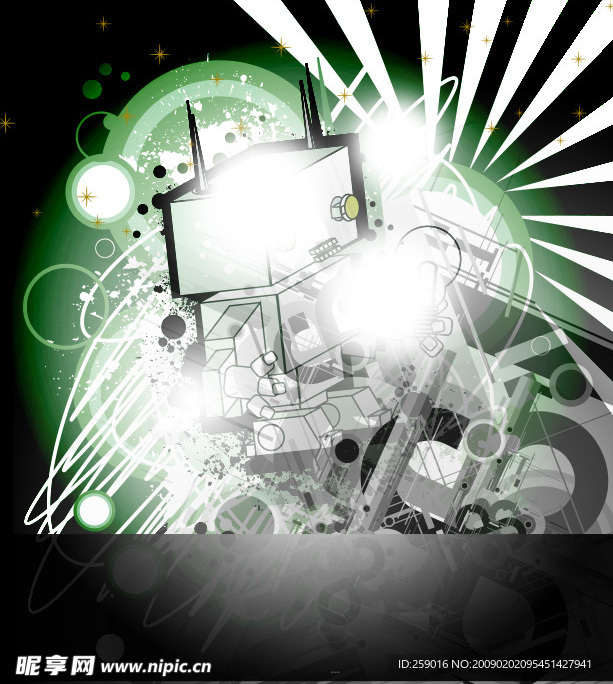 展板海报 花纹背景1