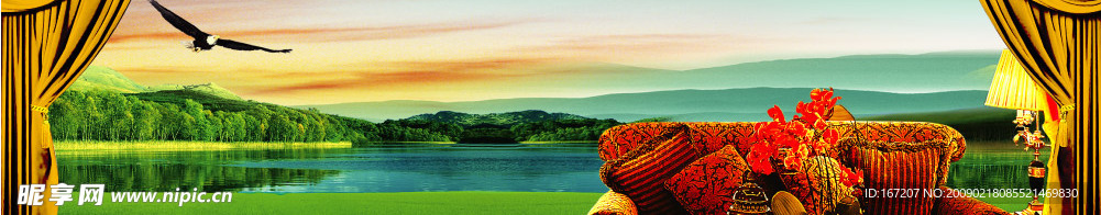 房地产海报背景