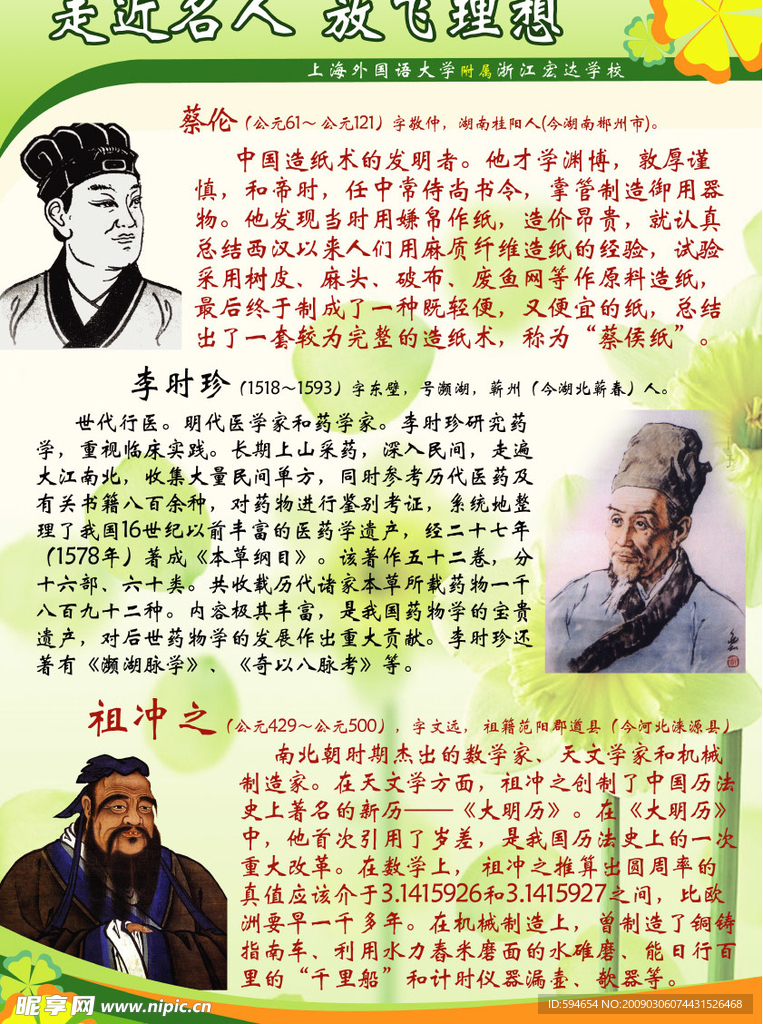 名人展板