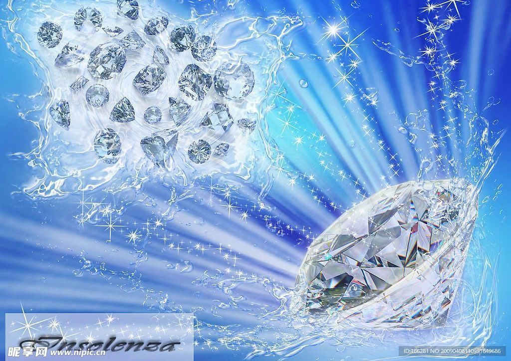 超炫目钻石海报设计之一