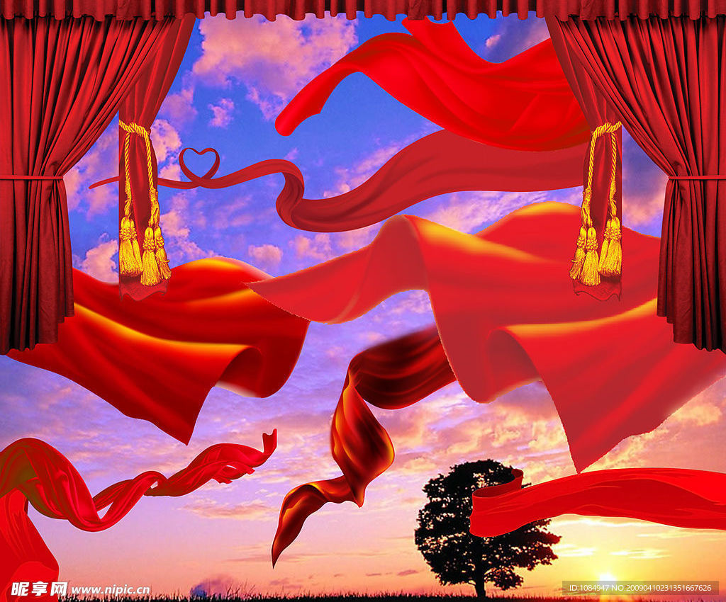 喜庆开业祝贺用红绸彩带