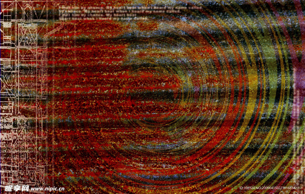 圆环 数字 背景