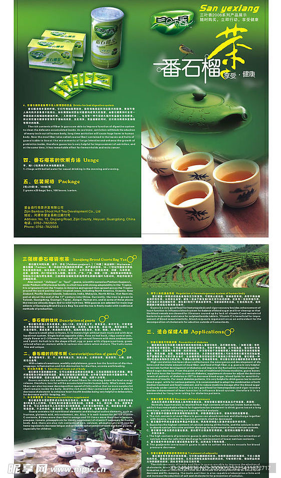 番石榴茶叶海报