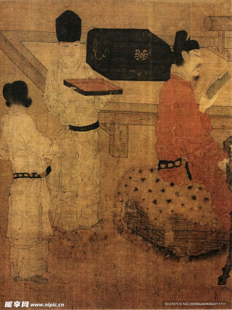 中国画 人物 书房