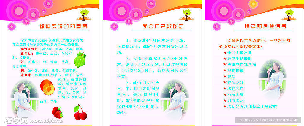 孕妇展板