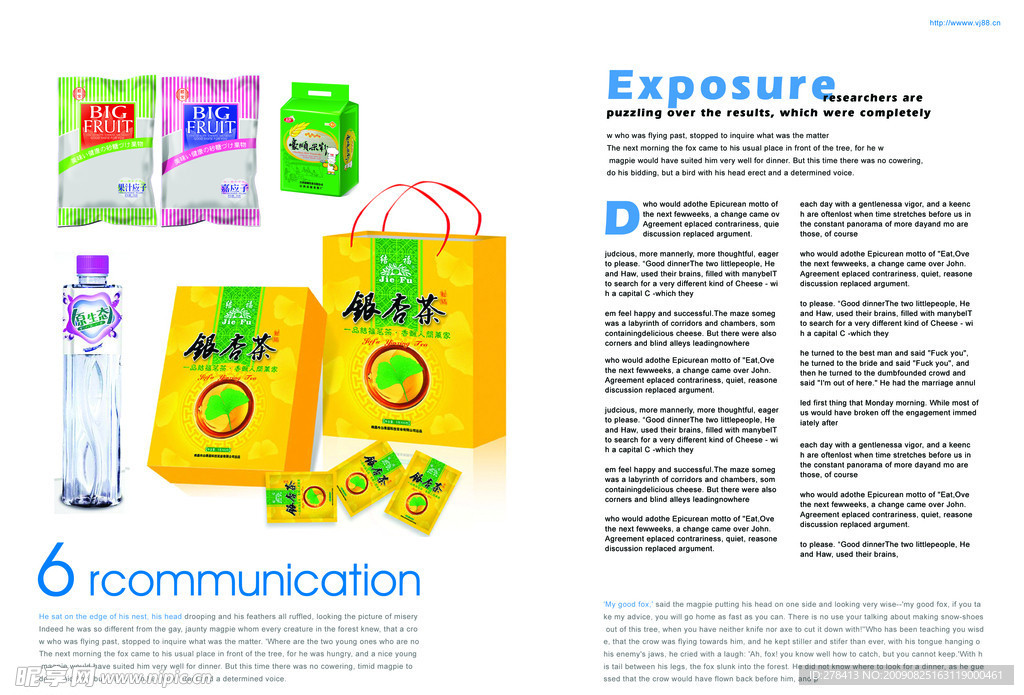 冷饮 饮料 茶包装画册