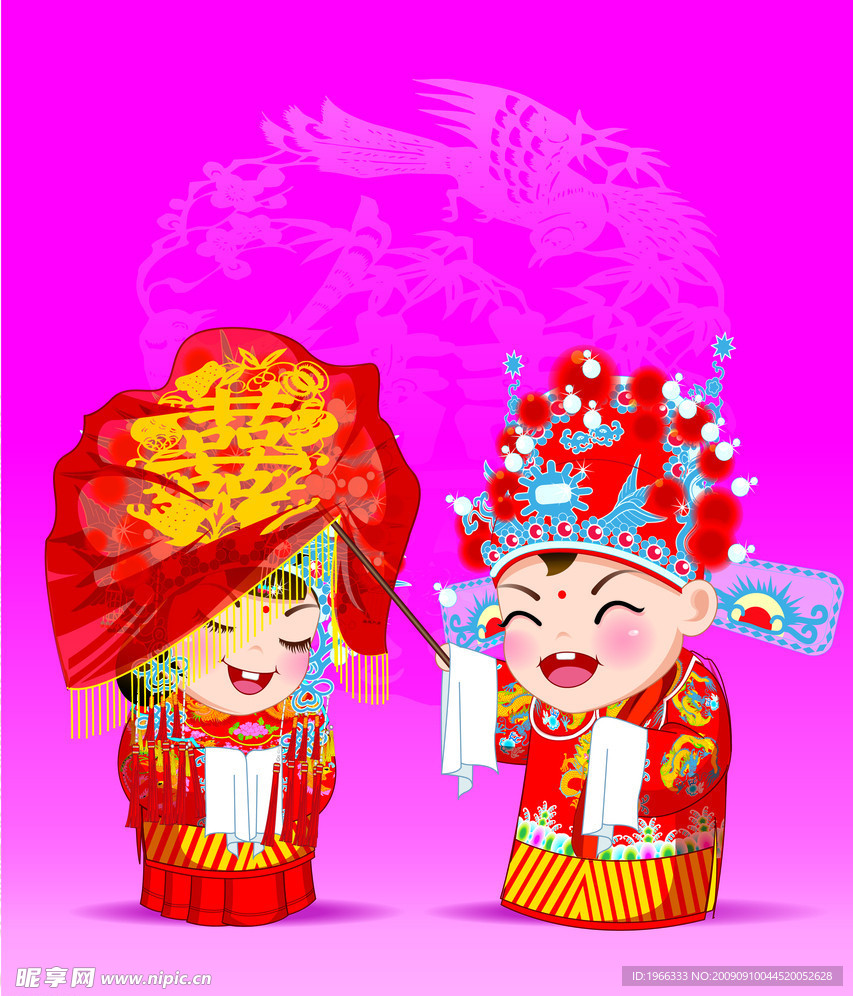 婚礼卡通(未分层)