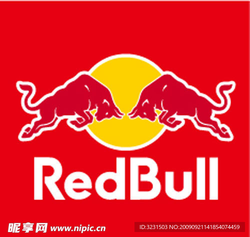 2009红牛LOGO红色底标准使用