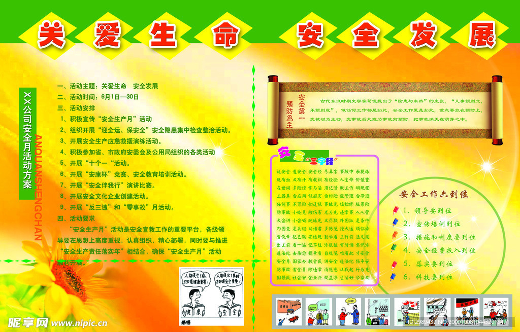 安全生产展板