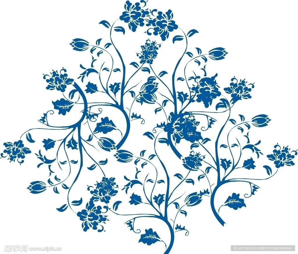 青花瓷花纹
