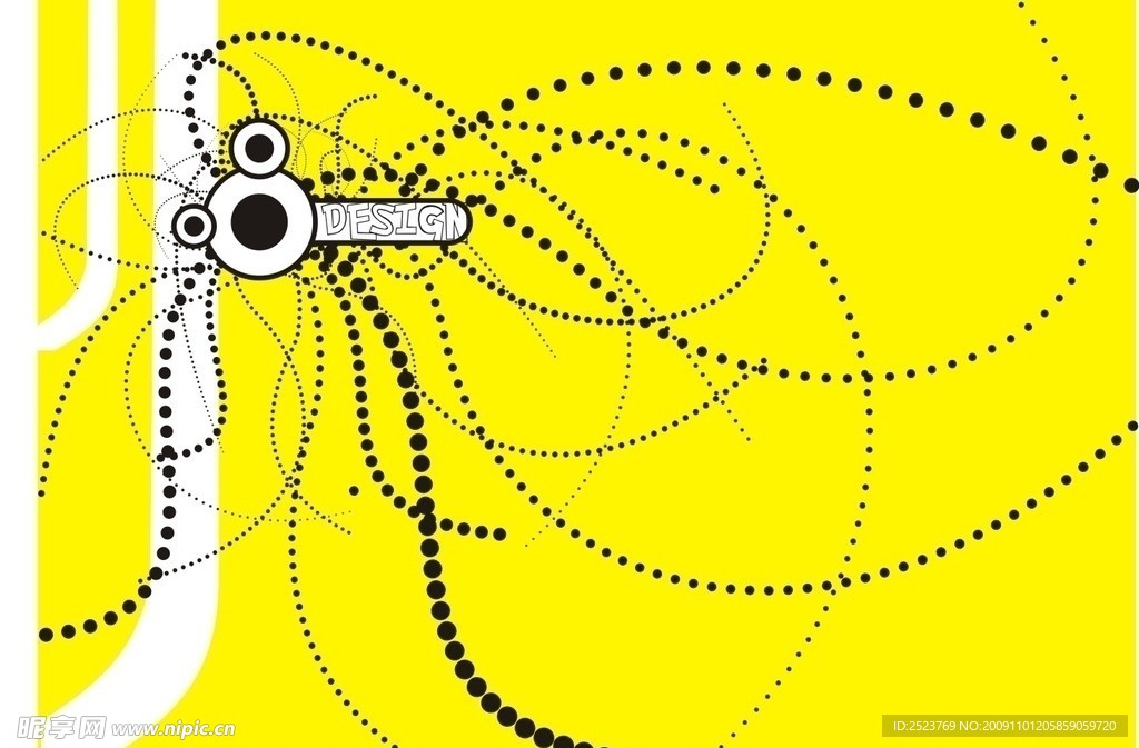 科技圈圈线条背景展板