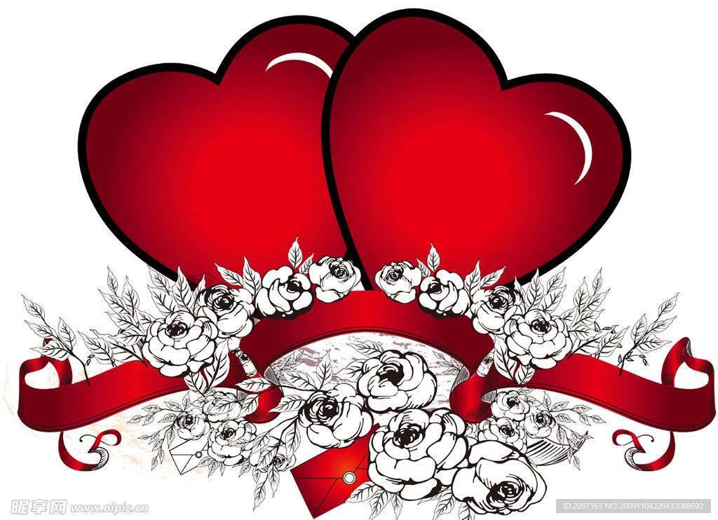 心型花纹