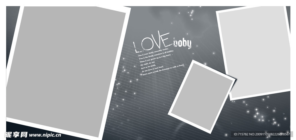 PSD儿童模板 简洁仿韩版