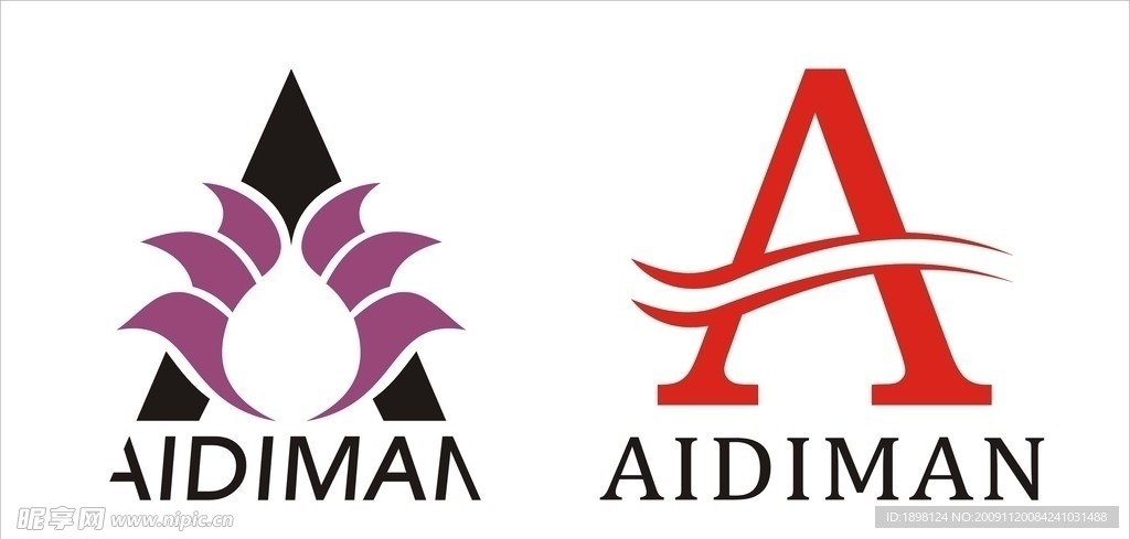 标志设计 LOGO设计 矢量图 A字母图形