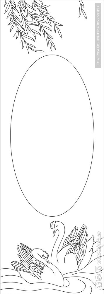 矢量镜框花纹