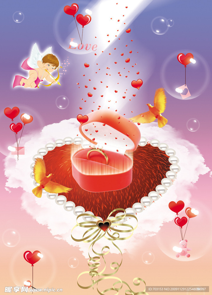 情人节 戒指广告