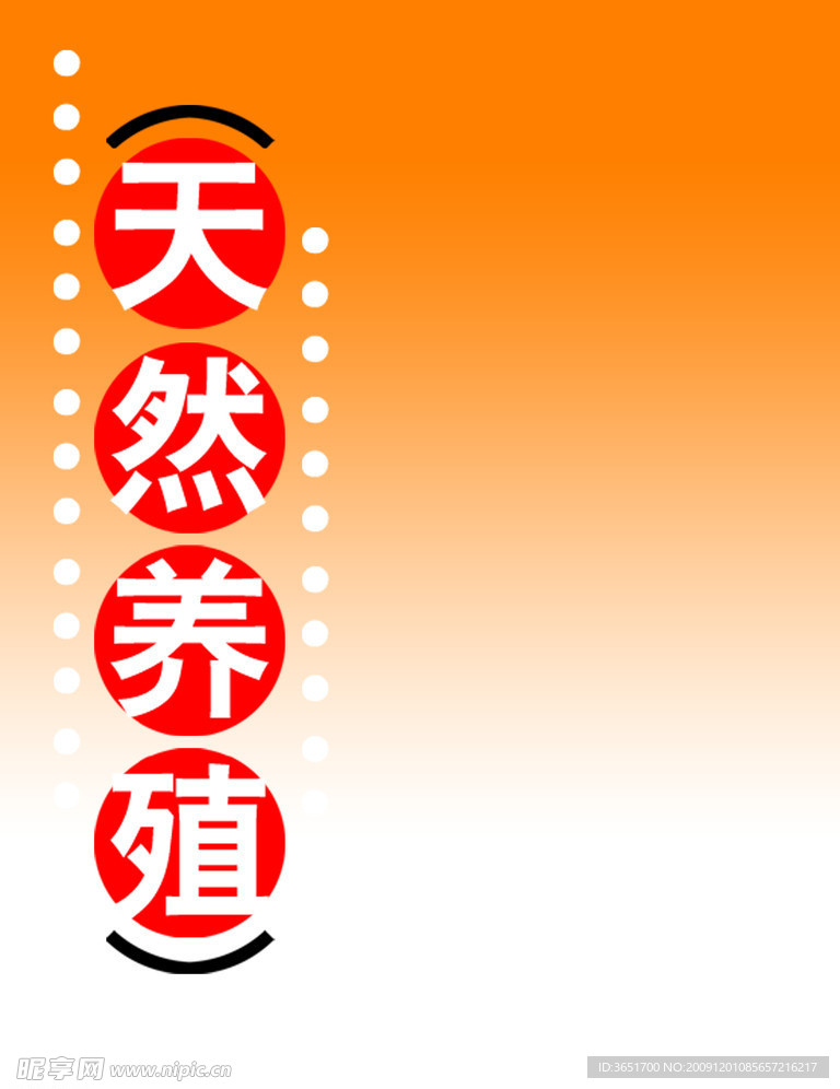 天然养殖 简单封皮设计模板