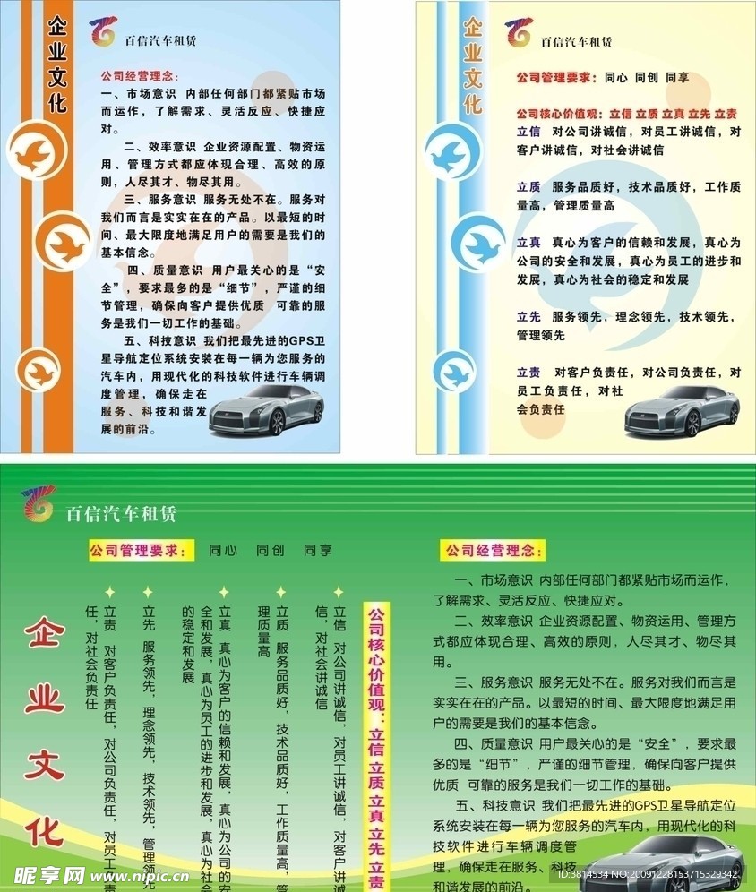 公司企业文化展版