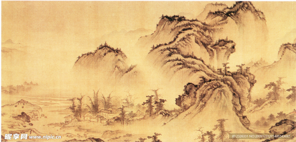 国画 山水 中国风 水墨