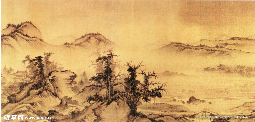 国画 山水 中国风 水墨